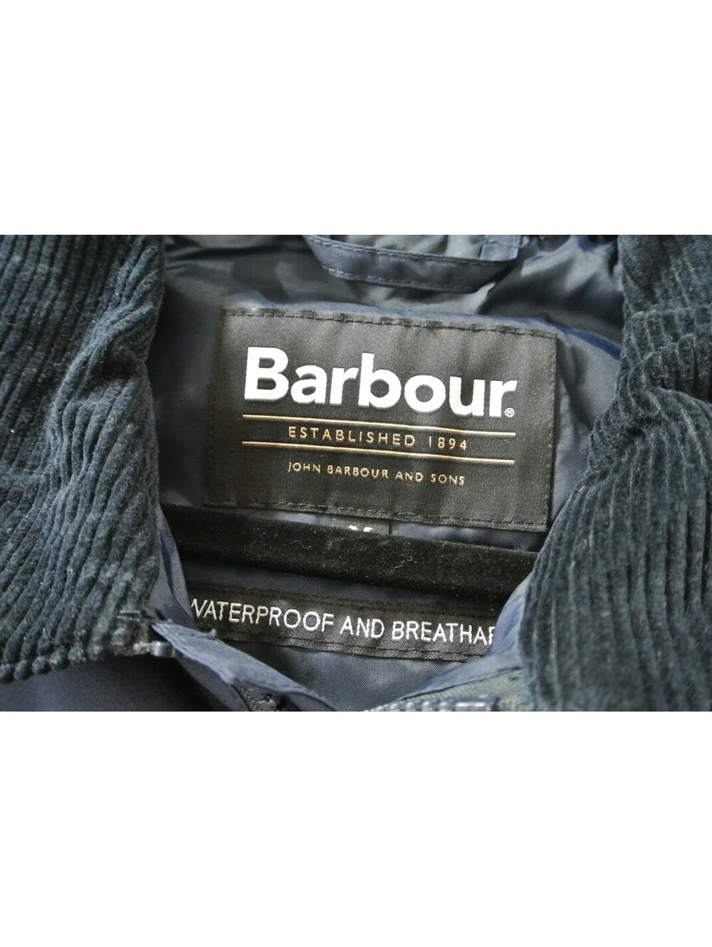 NEW, Barbour Men's Domus Water Resistant Jacket in Navy Sz M #SJ2453
